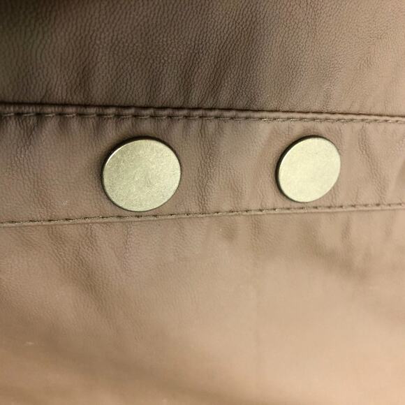Free People Oh Snap Vegan Leather Button Front 6 - Picture 4 of 10